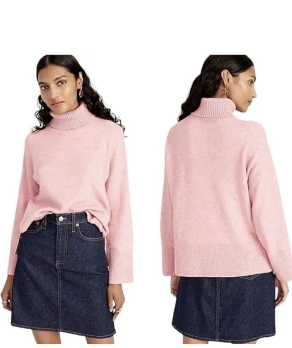 NWT J.Crew Supersoft Merino Alpaca Mock Neck Sweater Womens Small NEW